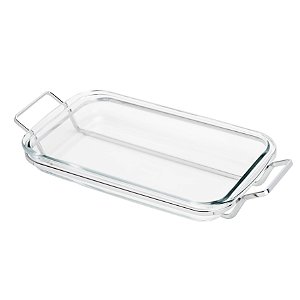 SUPORTE ARAMADO DE AÇO INOX C/REFRATÁRIO S/TAMPA 34X20CM