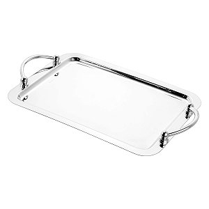 BANDEJA DE AÇO INOX BALLS 28X22CM