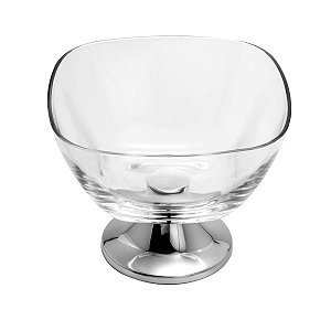 CENTRO DE MESA DE AÇO INOX FENICE 24X19CM