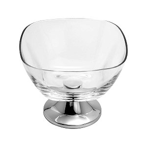 CENTRO DE MESA DE AÇO INOX FENICE 28X23CM