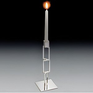 CASTIÇAL DE PRATA AREZZO 29CM