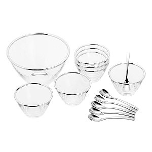 CJ 13PC P/SOBREMESA DE PRATA PLANET 23CM