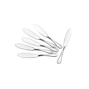 JG 6PC FACA P/PATÊ DE PRATA LISO