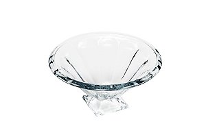 FRUTEIRA DE CRISTAL DE CHUMBO C/PÉ PANEL 37X19,5CM