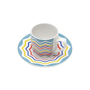 CJ 6 XÍCARAS P/CAFÉ C/PIRES ABSTRACT 90ML