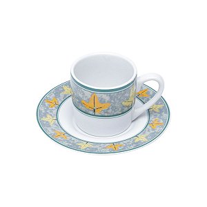 CJ 6 XÍCARAS DE CAFÉ DE PORCELANA C/PIRES VALLEY 90ML