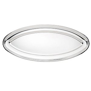 TRAVESSA DE PRATA P/PEIXE LISO 70X31CM