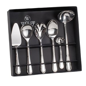 JG 6PC TALHERES P/SERVIR DE PRATA CROISÉ