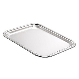 BANDEJA DE PRATA LISO 22X18CM
