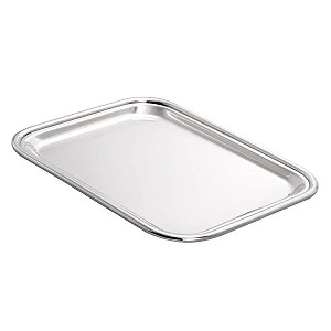BANDEJA DE PRATA LISO 42X33CM