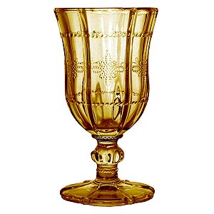 CJ 6PC TAÇAS P/VINHO BRANCO DE VIDRO SODO-CÁLCICO KNOT AMBER