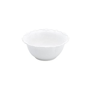 CJ 6 TIGELAS DE PORCELANA FANCY BRANCO 14X14X6CM