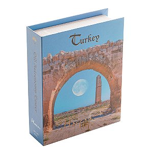 CAIXA LIVRO PAPEL RÍGIDO HARRAN 20x16x5cm