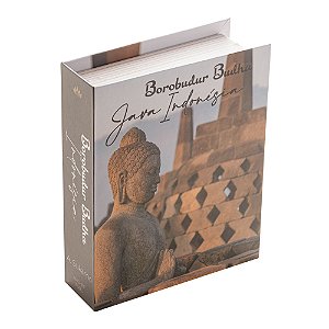 CAIXA LIVRO PAPEL RÍGIDO INDONÉSIA 20x16x5cm