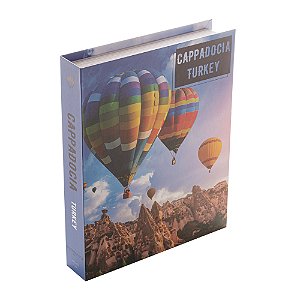 CAIXA LIVRO PAPEL RÍGIDO CAPADÓCIA 30x24x5cm