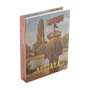 CAIXA LIVRO PAPEL RÍGIDO TAILÂNDIA 30x24x5cm