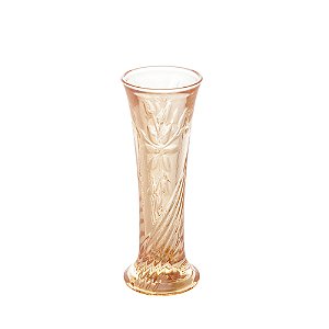 VASO VIDRO FLOWER ÂMBAR 6x15cm