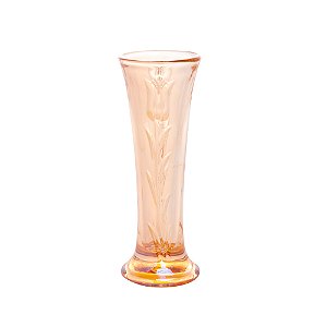 VASO VIDRO LOVE SEED ÂMBAR 6x15cm