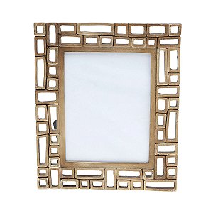 PORTA RETRATO DE POLIRESINA 13X18 CORRENTE DOURADO