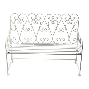 BANCO PORTA PLANTA PARA JARDIM DE FERRO 61X24X47,5cm