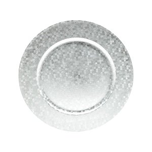 CJ 6 SOUSPLATS PLÁSTICO CHESS SILVER 33cm
