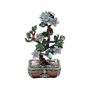 PORTA-JÓIAS DE ZAMAC BONZAI 7,5X4X12,5cm
