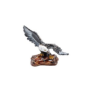 PORTA-JÓIAS DE ZAMAC EAGLE 12X4X9cm