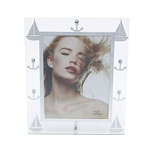 PORTA-RETRATO DE VIDRO OCEAN 10x15cm