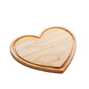 TÁBUA MADEIRA PINUS CORAÇÃO 25x22x2cm