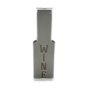 QUADRO PORTA ROLHA WINE EM ACRILÍCO CRISTAL 15,5X4,5X55CM
