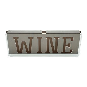 QUADRO PORTA ROLHA WINE EM ACRILÍCO CRISTAL 20X50X53,5CM