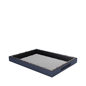 BANDEJA DE MADEIRA  CROISÉ PRETO 37X27X3,5 CM