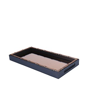 BANDEJA DE MADEIRA CROISÉ ACOBREADO 35X17X3,5 CM