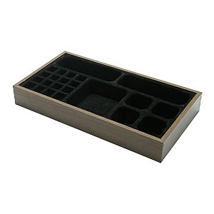 CAIXA P/MAQUIAGEM DE MADEIRA 36,5X20X5cm