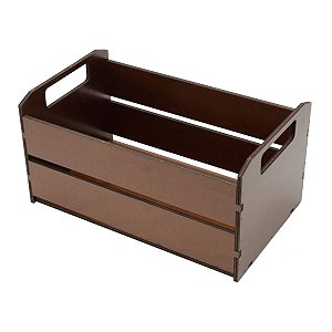 CAIXOTE DE MADEIRA 33X20X17