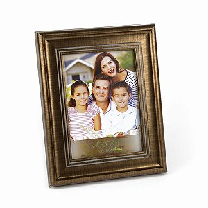 PORTA RETRATO FRISO CINZA 13X18