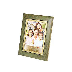 PORTA-RETRATO DE MADEIRA FRISO VERDE 20x25cm