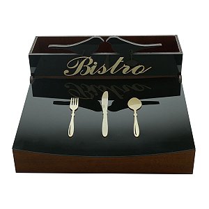 SUPORTE P/APARELHO DE JANTAR BISTRO 36X35,5X20 CM