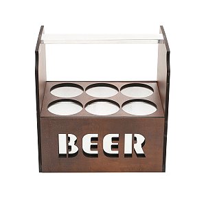 PORTA CERVEJA TÉRMICO PARA 6 LATAS QUARTZO 25X25,5X17,5 cm