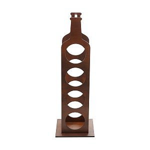 ADEGA COM BASE PARA 4 GARRAFAS QUARTZO 20X19X61 cm