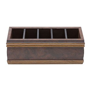 PORTA CONTROLE DE MADEIRA RADICA 5 LUGARES 28X10.5X10.5