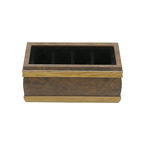 PORTA CONTROLE DE MADEIRA RADICA 4 LUGARES 23X10.5X10.5