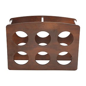 ADEGA PARA 6 GARRAFAS QUARTZO 46X14,5X34 cm