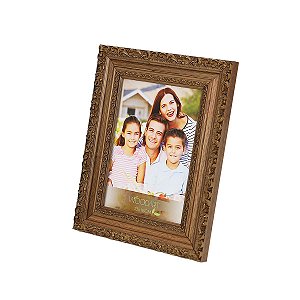 PORTA-RETRATO DE MADEIRA ELEGANCE MARROM 20x25cm
