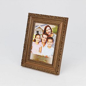 PORTA-RETRATO DE MADEIRA ELEGANCE MARROM 15x21cm