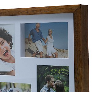 PAINEL DE MADEIRA COLLECTION P/4 FOTOS 10X15 32,5X32,5X4cm