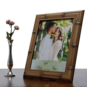 PORTA RETRATO BAMBU BEGE 20X25