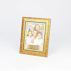 PORTA RETRATO FRISO DOURADO 15X21