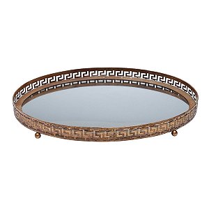 BANDEJA DE ZAMAC ESPELHADA SUPORT 51X33X6CM