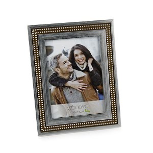 PORTA RETRATO STRASS PRATEADO 15X21